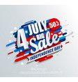big sale banner for independence day vector image