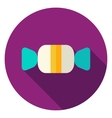 treat candy circle icon vector image