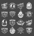 vintage gentleman club logotypes collection vector image