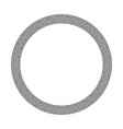 round frame greek style vector image