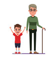 family avatar cartoon character portrait vector image