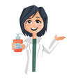 lady doctor vector image