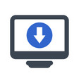 data download icon vector image