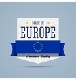 made in europe badge vector image