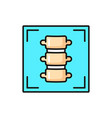 mri diagnostics ct radiology or spinal tomography vector image