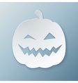 paper pumpkin vector image vector image