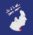 king charles iii with a crown vector image