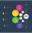 business presentation or infographic with 4 vector image vector image