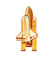 icon rocket vector image