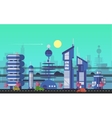 busy urban cityscape templates with modern vector image