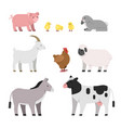 farm animals vector image