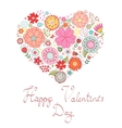 happy valentines day card vector image