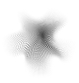 radial halftone black background pattern vector image vector image
