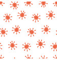 coronavirus cute pattern seamless repeating vector image