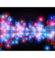 equalizer on abstract technology background vector image vector image