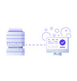 server and laptop programming concept flat vector image vector image