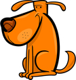 Cartoon of cute spotted dog Royalty Free Vector Image