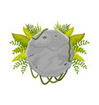 stone game interface ui button gui element vector image