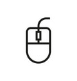 computer mouse icon on white background vector image