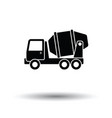 icon of concrete mixer truck vector image
