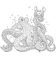octopus and crab vector image