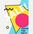 flat design sale website banner template vector image vector image