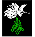 angel tree christmas vector image vector image