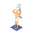 shower isometric icon vector image