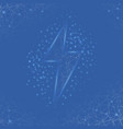 thunder and bolt lighting polygonal flash logo vector image