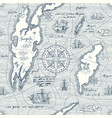 vintage seamless background on the theme of travel vector image