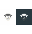 compass logo emblem outdoor vector image