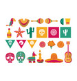 day of the dead skull vector image