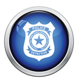 police badge icon vector image vector image
