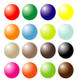 set of colored ball vector image