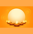 traditional diwali background with image or text vector image vector image