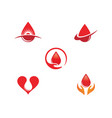 blood drop donor icon vector image