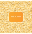 golden lace roses frame seamless pattern vector image vector image