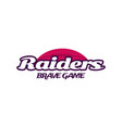 american football logo template-raiders brave game vector image