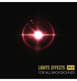 bright sunlight lens glass light effect vector image vector image