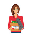 clothes donation vector image