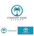 date tree logo template vector image vector image