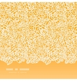 golden lace roses horizontal seamless pattern vector image vector image
