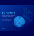 isometric 5g network wireless systems and internet vector image vector image