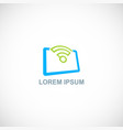 wifi icon signal logo vector image