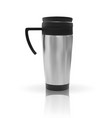 realistic 3d model of thermos cup vector image