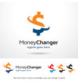 money logo template vector image vector image
