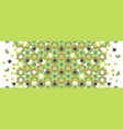 arabesque seamless green pattern geometric vector image