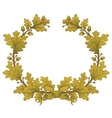 gold oak wreaths vector image