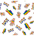 abstract doodles seamless pattern hand vector image