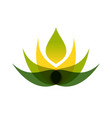 abstract multiply lotus flower symbol logo design vector image vector image